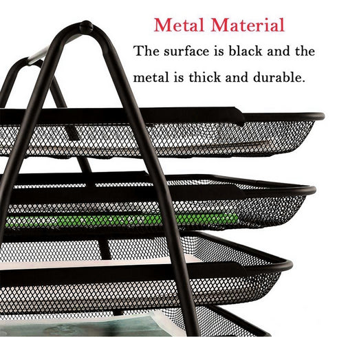 4-Tier Metal Wire Mesh